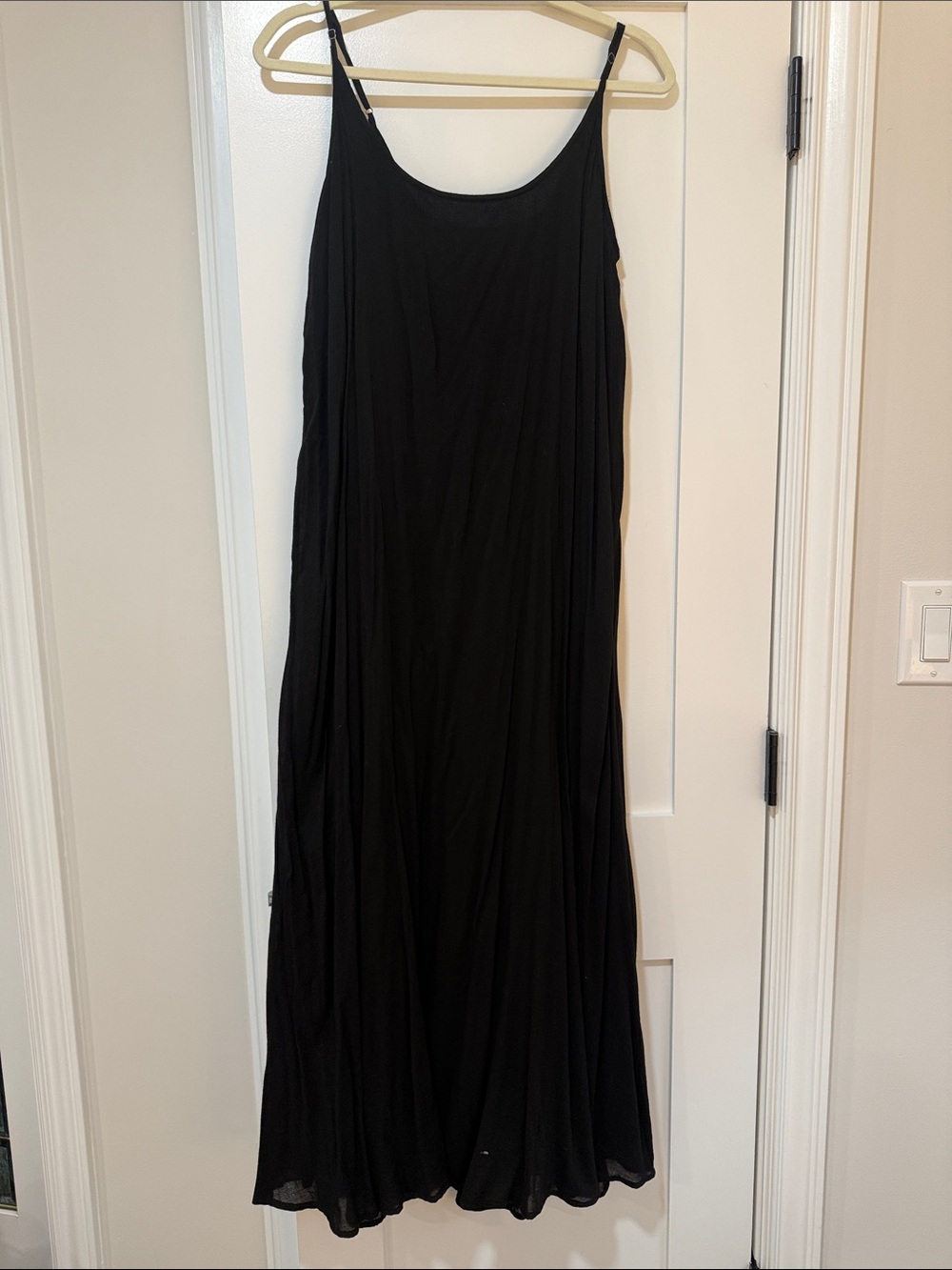 Z Supply Black Maxi Slip Skirt